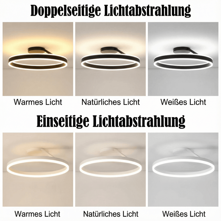 LumoraLicht Moderne runde Acryl - Deckenleuchte - LumoraLicht