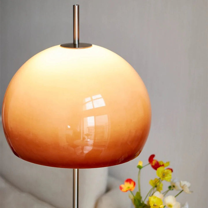 LumoraLicht Trendige runde Glas - Stehlampe - LumoraLicht