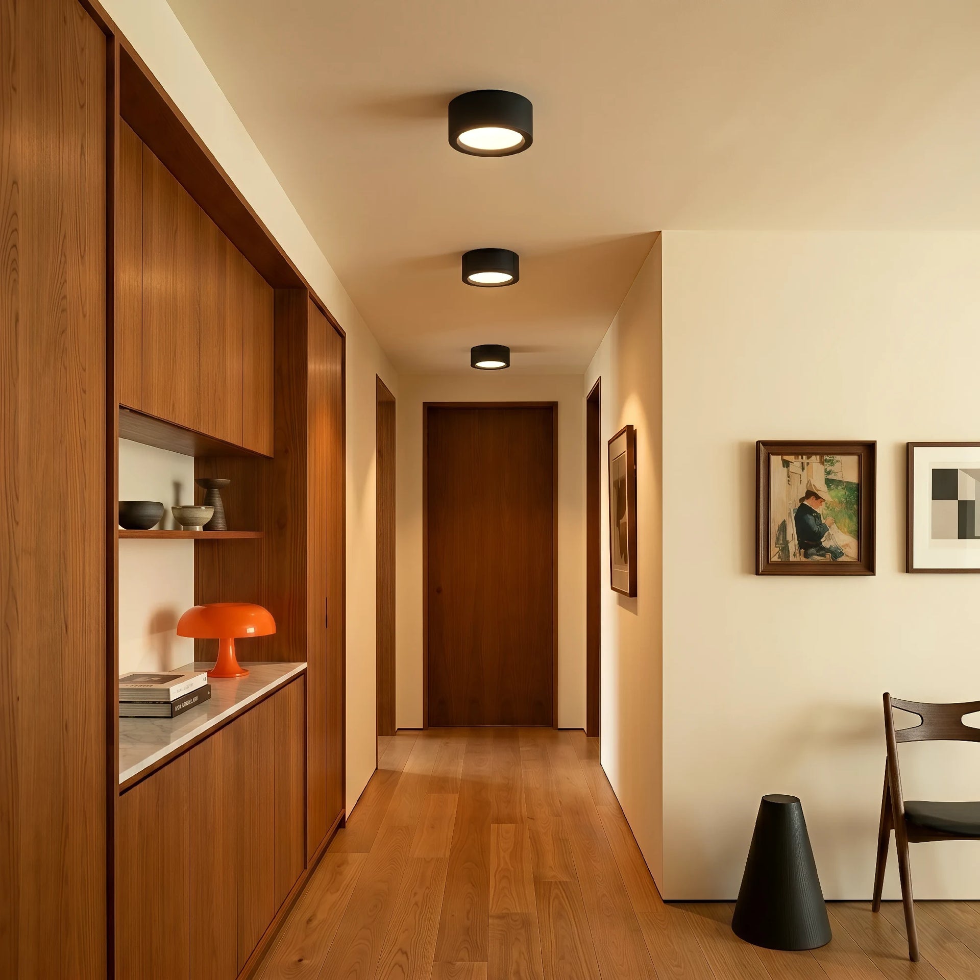 LumoraLicht - LED Deckenleuchte Flach – Modernes nordisches Design, 7W–18W, 3000K–6000K, für Wohnzimmer & Flur