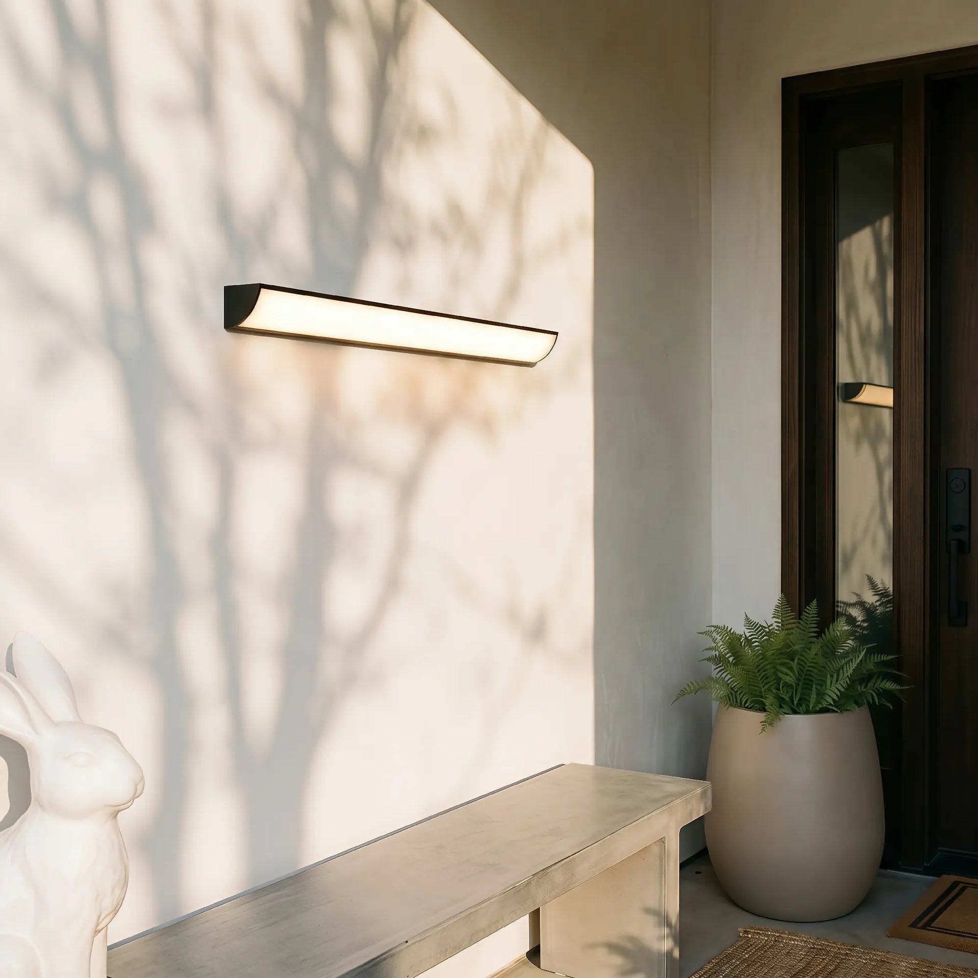 LumoraLicht Zeitgenössische wasserdichte LED-Außenwandlampe（IP65）