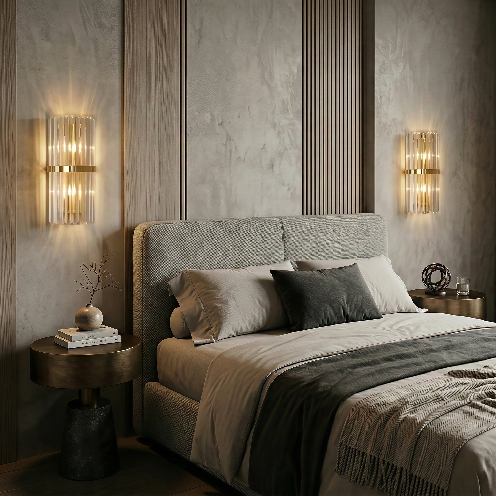 LumoraLicht Luxuriöse Wandlampe Aus Edelstahl Im modernen Chic