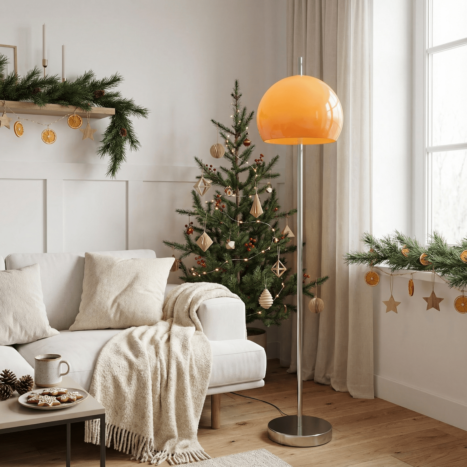 LumoraLicht Trendige runde Glas - Stehlampe - LumoraLicht