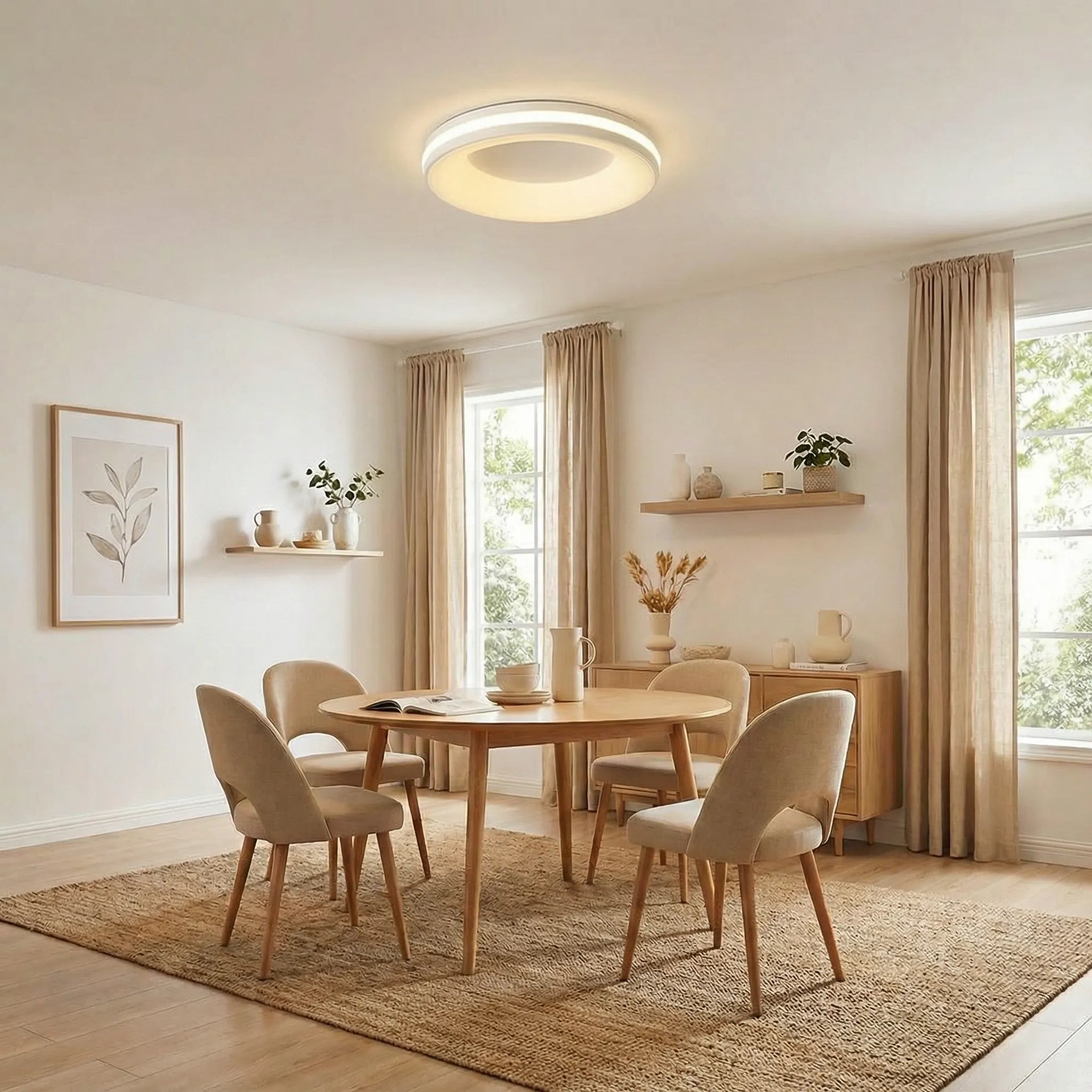 LumoraLicht Moderner Schlichter Kreise-Deckenleuchte