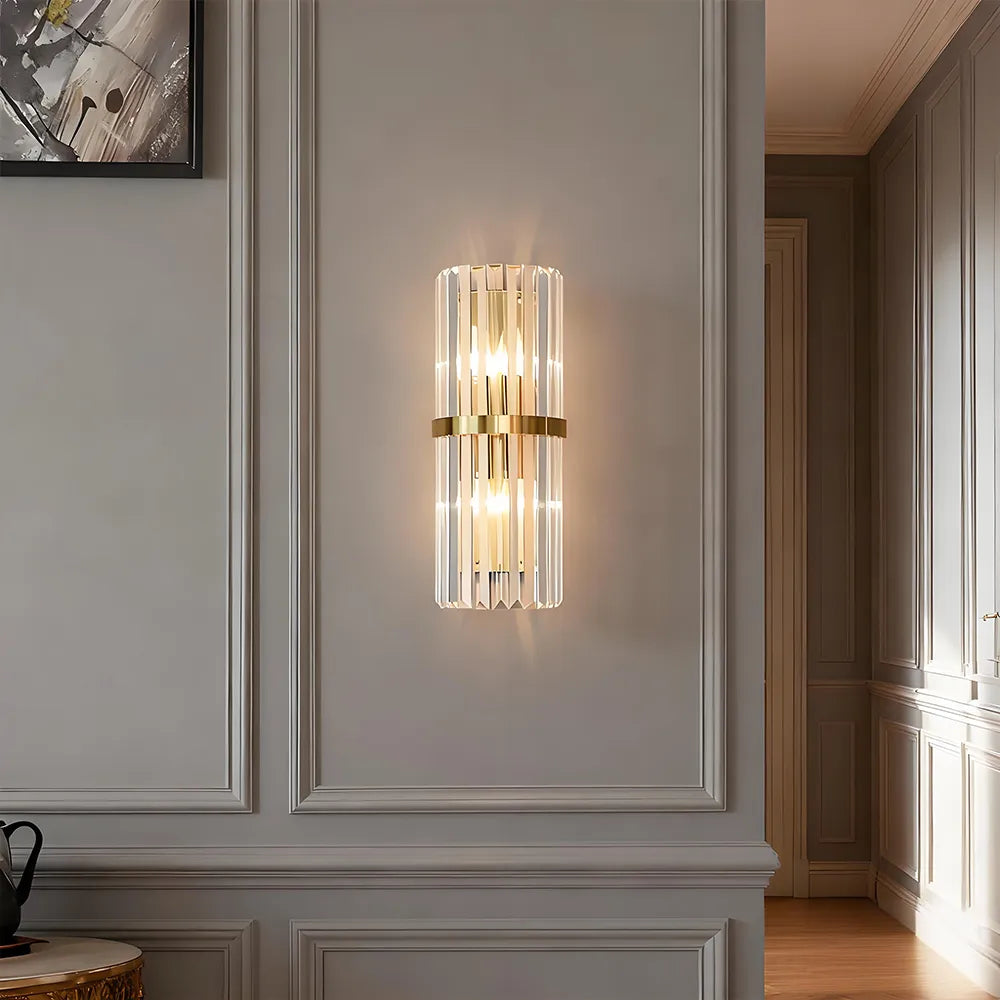 LumoraLicht Luxuriöse Wandlampe Aus Edelstahl Im modernen Chic