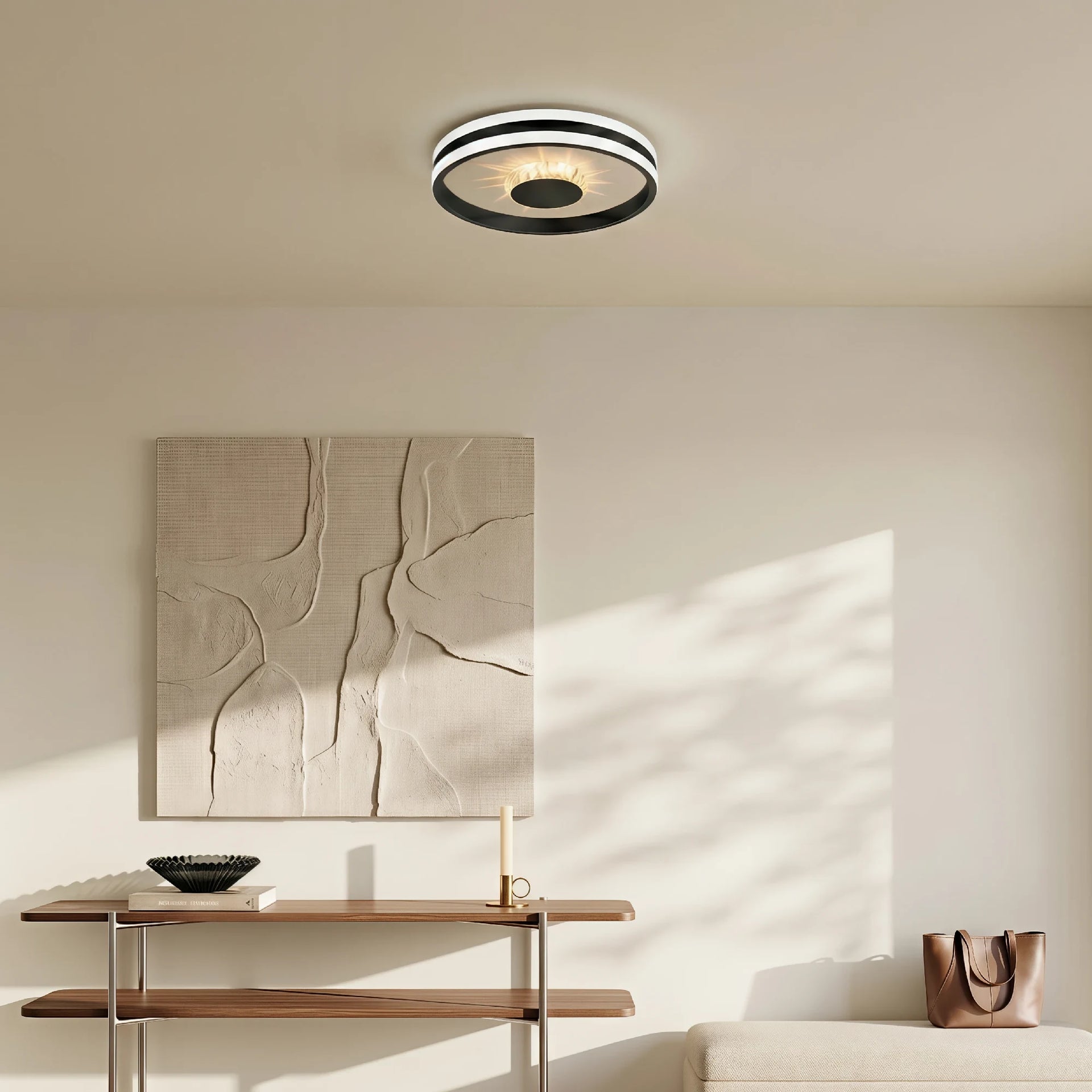 LumoraLicht Moderne Elegante Kristall LED Deckenleuchte für Wohnzimmer, Esszimmer - Deckenlampe gold,rund,eckig,3 Lichtfarben