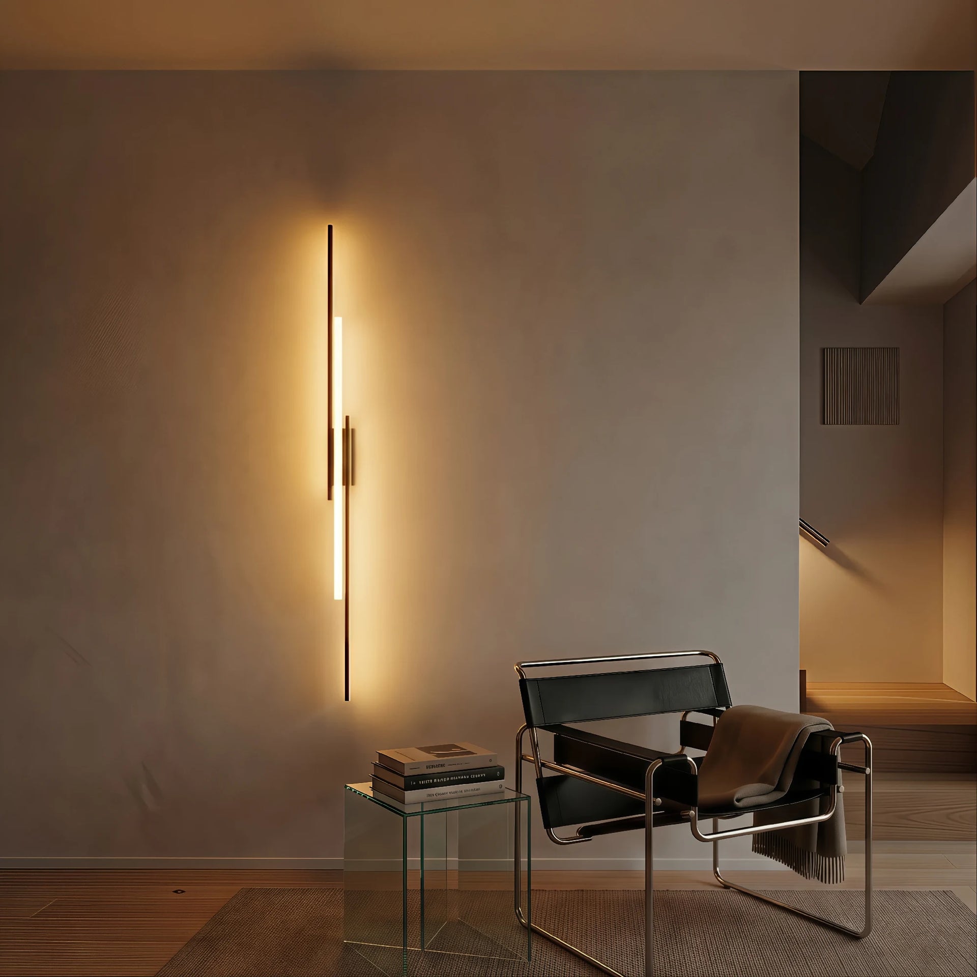 LumoraLicht Moderne Lineare Metall LED Deckenleuchte für Flur, Diele - Deckenlampe stufenlos dimmbar,Metall,schwarz,weiß,länglich