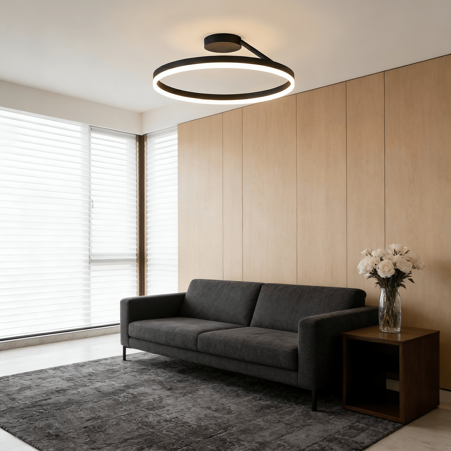 LumoraLicht Moderne runde Acryl - Deckenleuchte - LumoraLicht