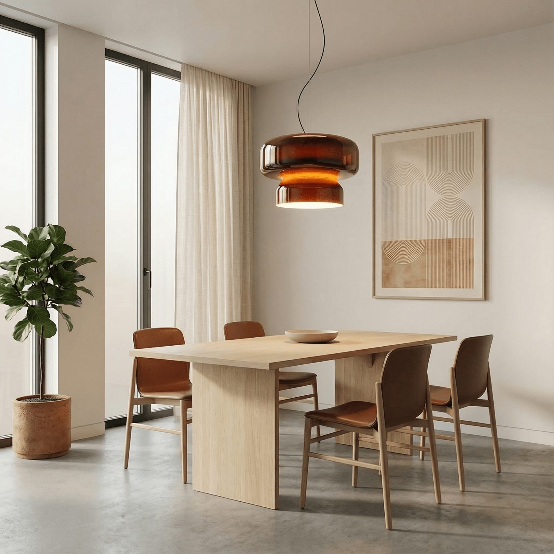 LumoraLicht Kreative Buntglas - Deckenleuchte - LumoraLicht