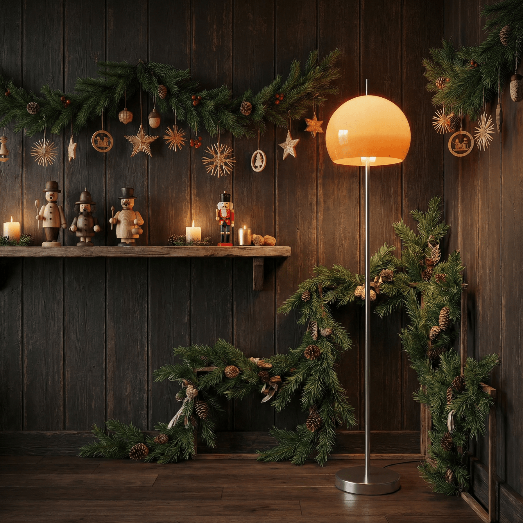 LumoraLicht Trendige runde Glas - Stehlampe - LumoraLicht