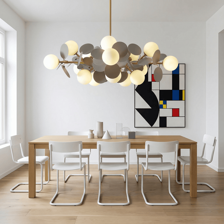 LumoraLicht Moderner Kronleuchter mit runden Glaskugeln - LumoraLicht