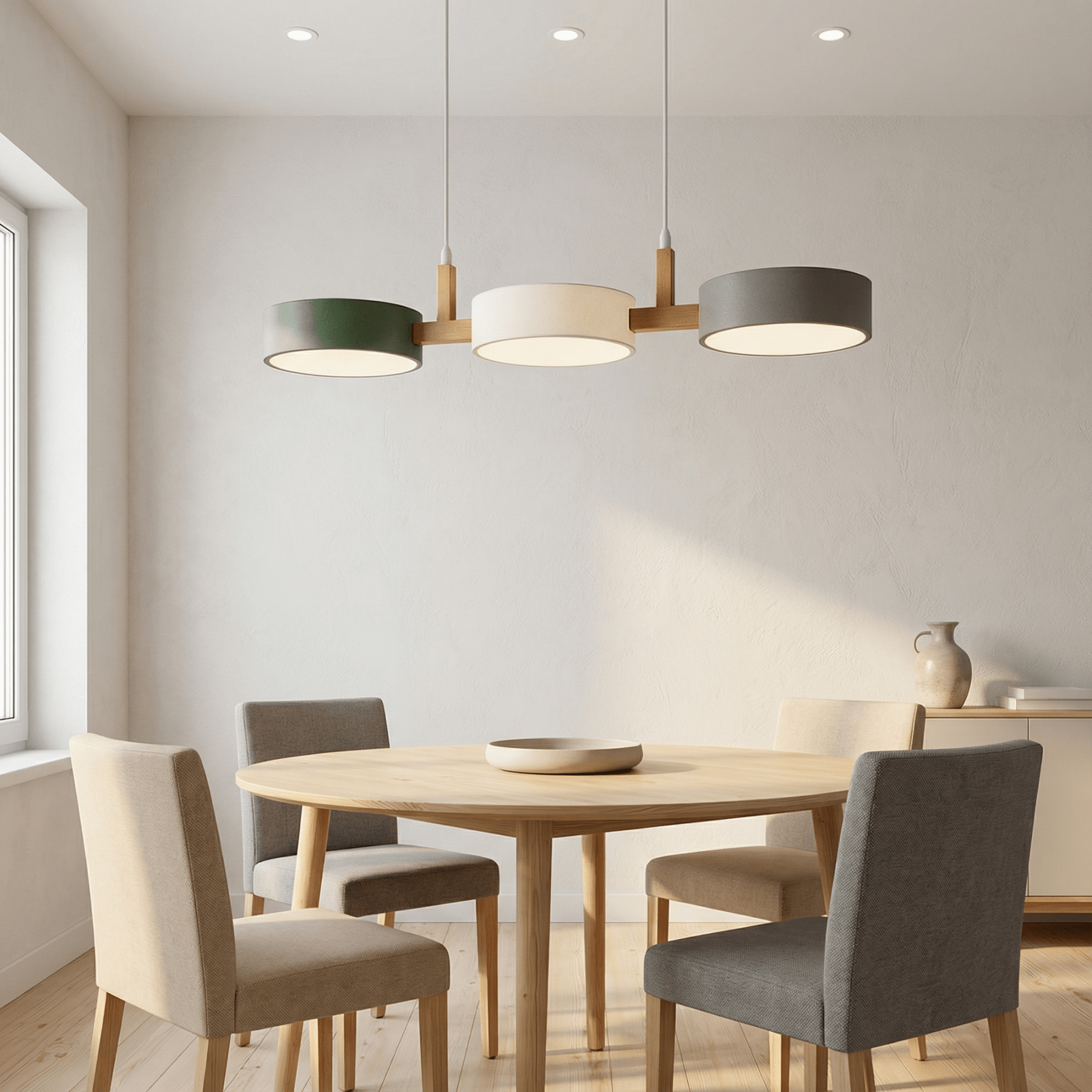 LumoraLicht Nordische moderne Zylinder - Pendelleuchte aus Metall - LumoraLicht