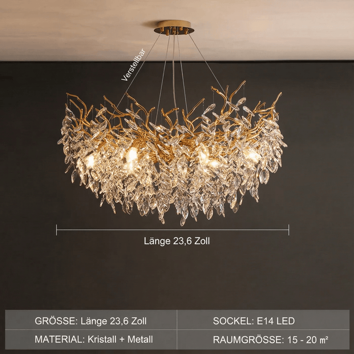 LumoraLicht Moderner Kristall Luxus Deckenleuchter - LumoraLicht