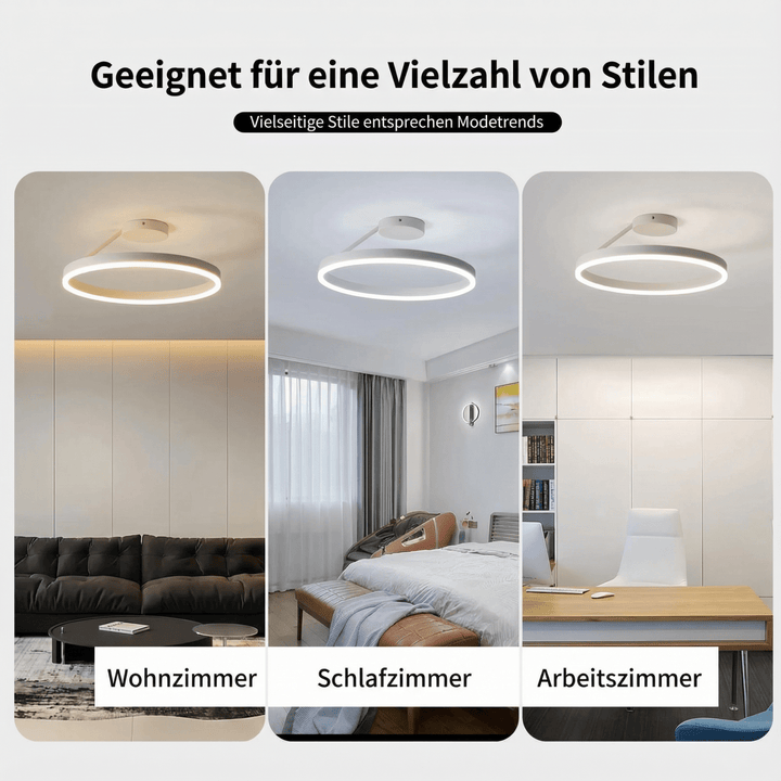 LumoraLicht Moderne runde Acryl - Deckenleuchte - LumoraLicht