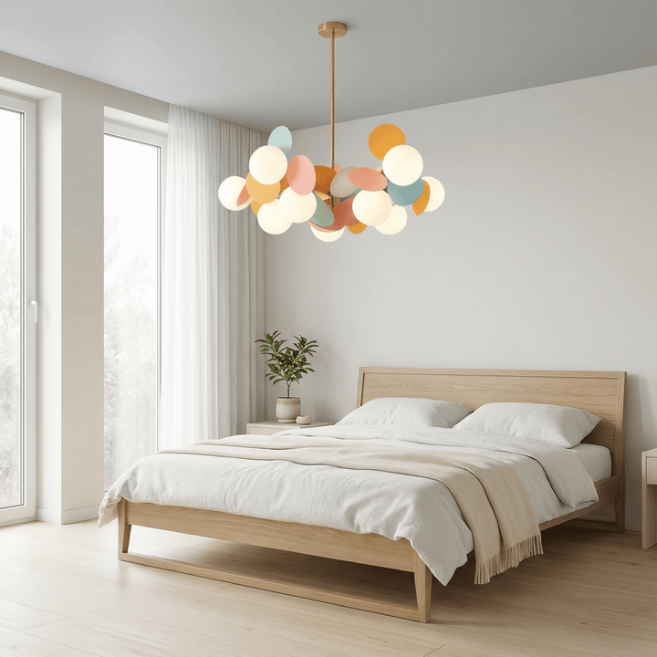 LumoraLicht Moderner Kronleuchter mit runden Glaskugeln - LumoraLicht