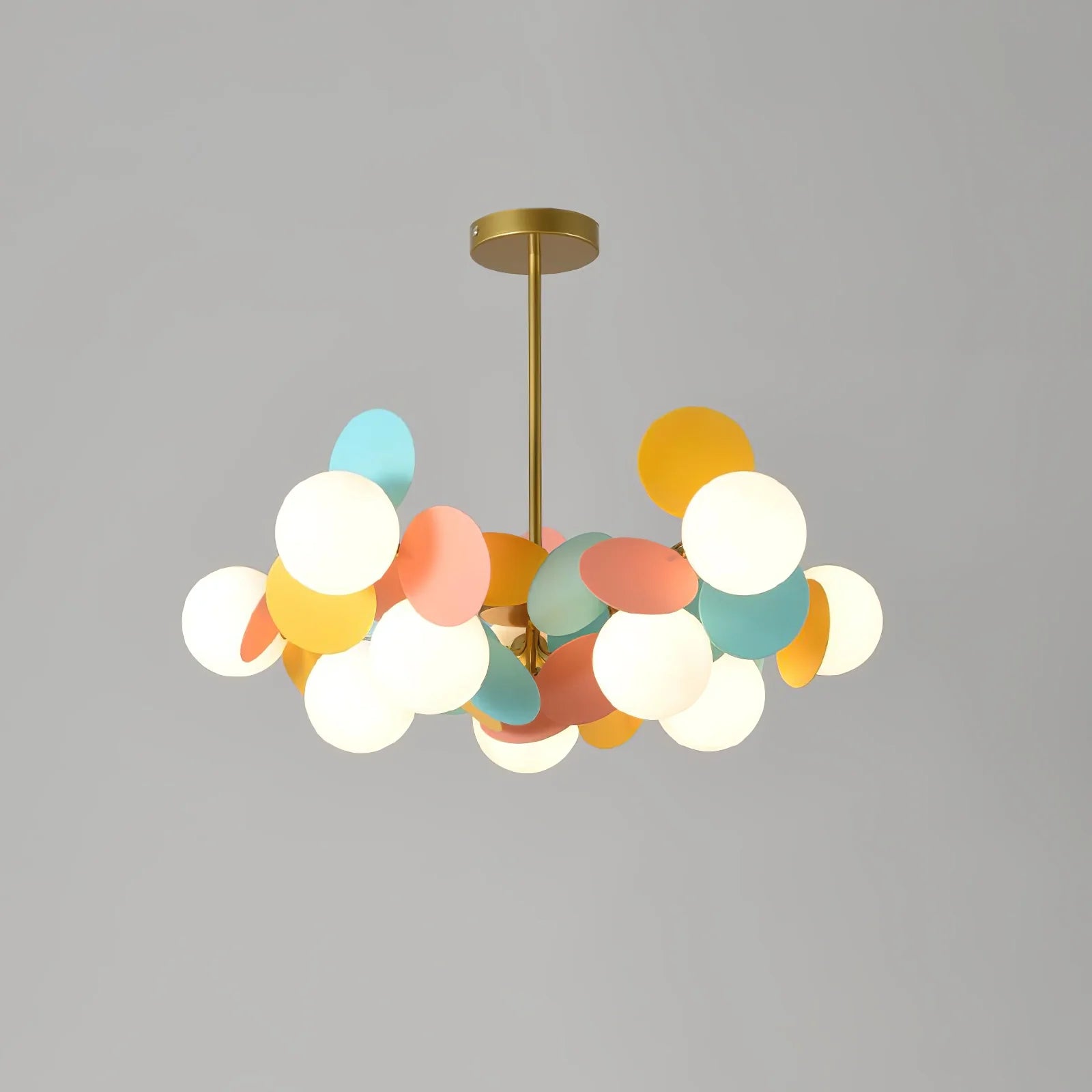 LumoraLicht Moderner Kronleuchter mit runden Glaskugeln - LumoraLicht