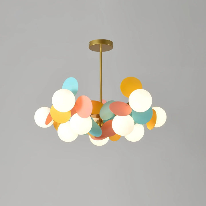 LumoraLicht Moderner Kronleuchter mit runden Glaskugeln - LumoraLicht