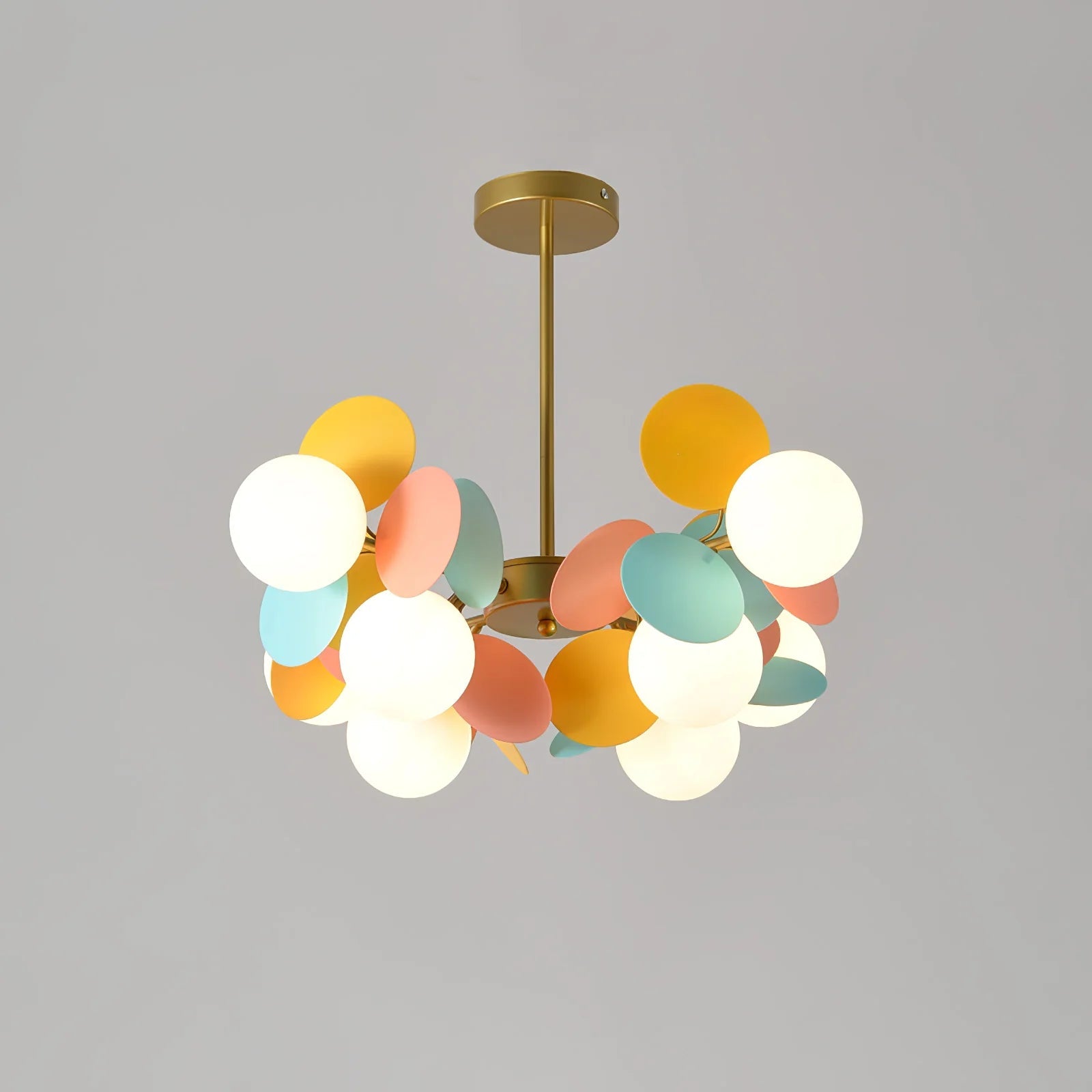 LumoraLicht Moderner Kronleuchter mit runden Glaskugeln - LumoraLicht