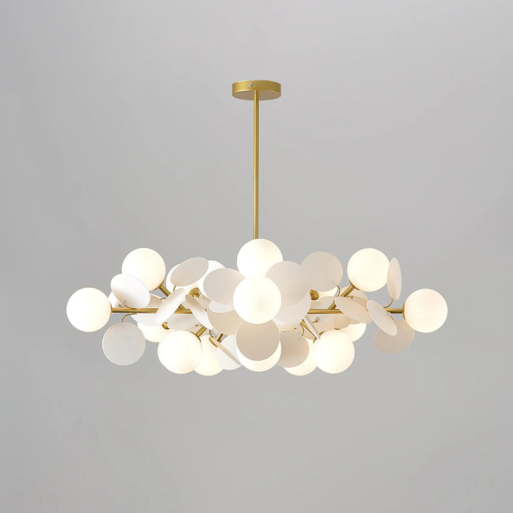 LumoraLicht Moderner Kronleuchter mit runden Glaskugeln - LumoraLicht