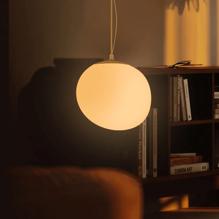 LumoraLicht Nordische Pendelleuchte Weiße Kieselsteine - LumoraLicht