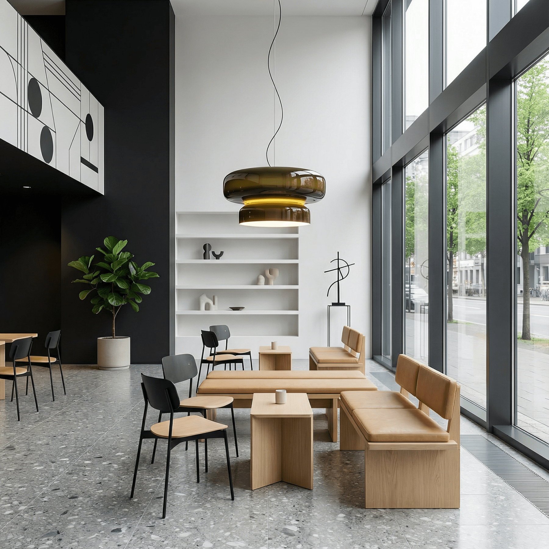LumoraLicht Kreative Buntglas - Deckenleuchte - LumoraLicht