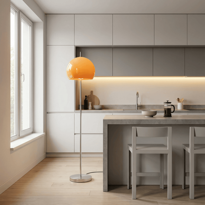 LumoraLicht Trendige runde Glas - Stehlampe - LumoraLicht