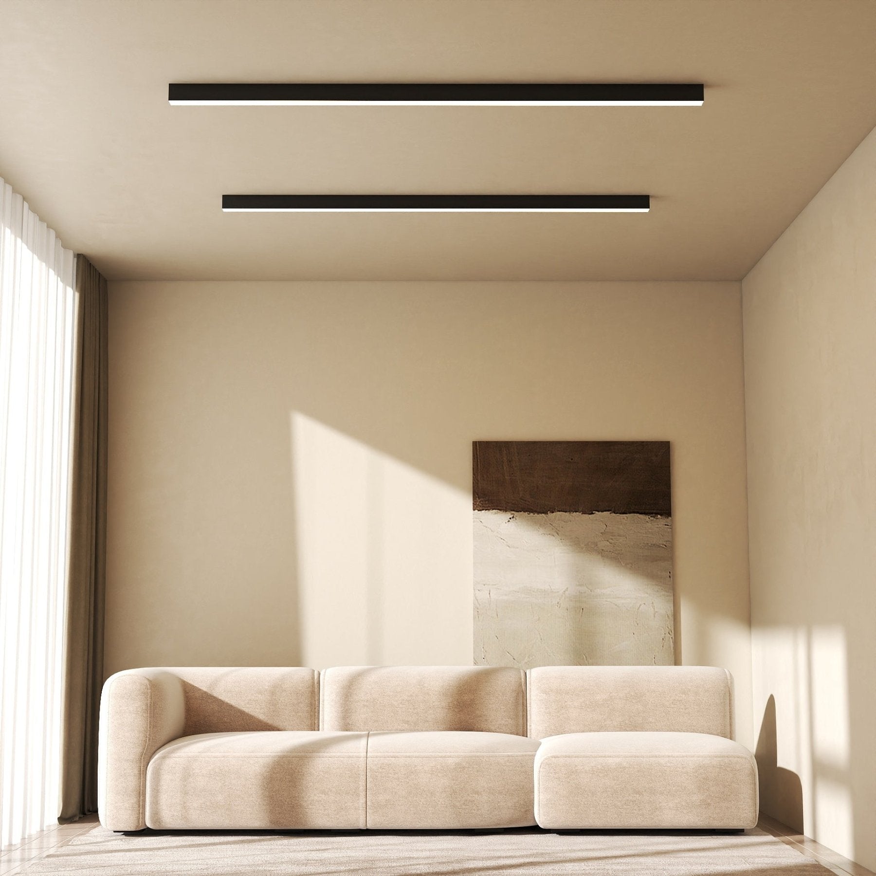 LumoraLicht Moderne minimalistische lange Stab - Deckenleuchte - LumoraLicht