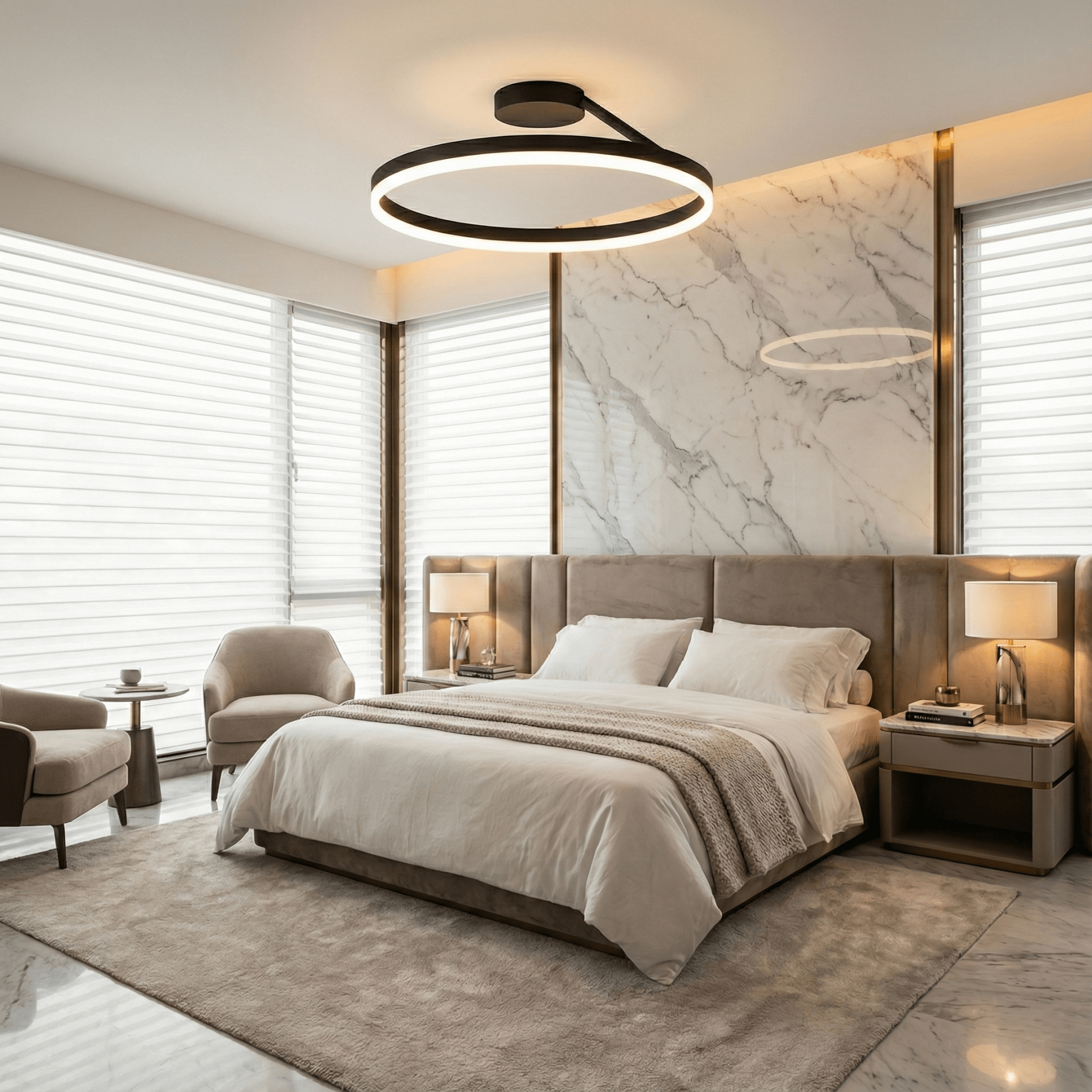 LumoraLicht Moderne runde Acryl - Deckenleuchte - LumoraLicht