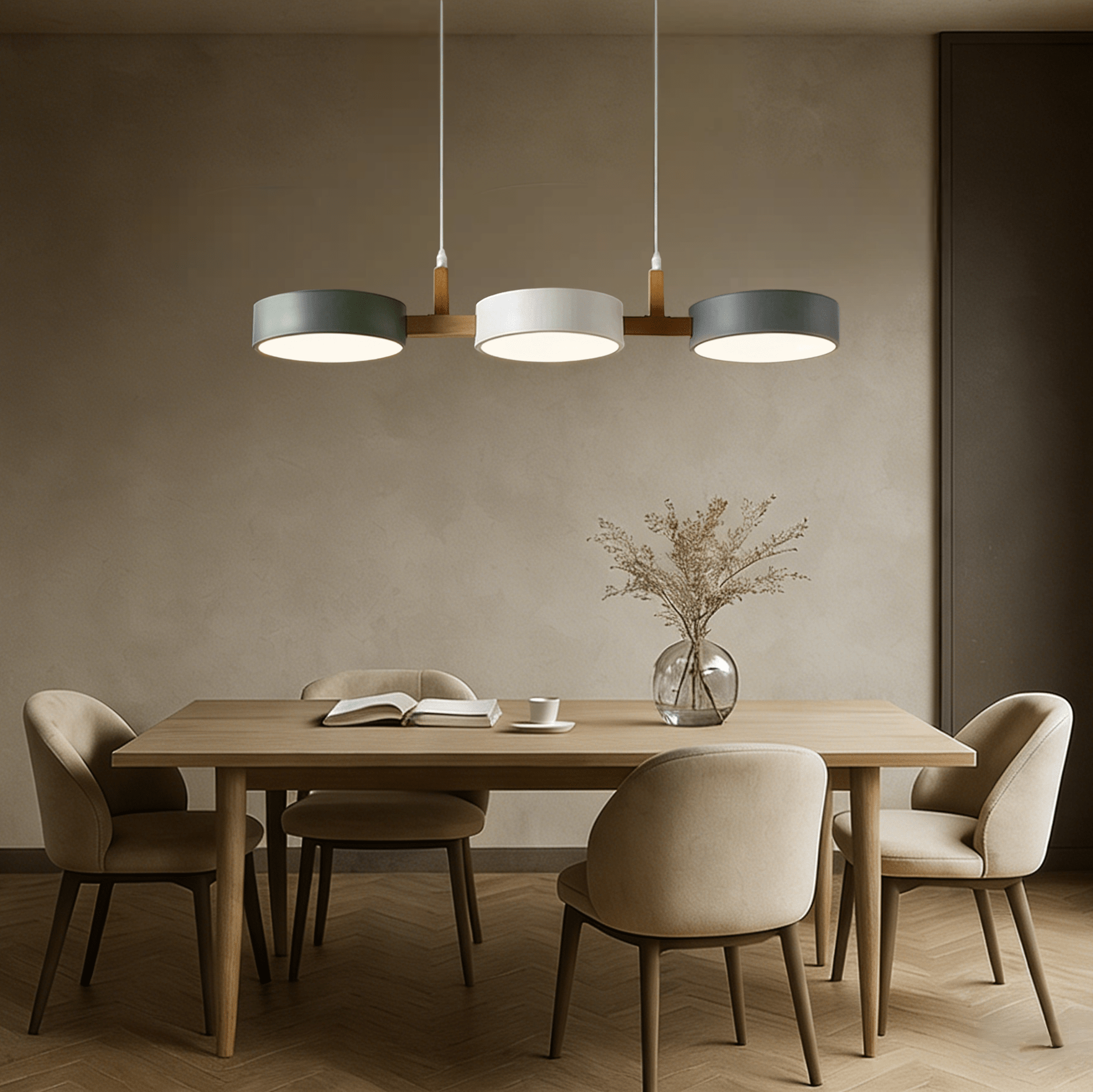 LumoraLicht Nordische moderne Zylinder - Pendelleuchte aus Metall - LumoraLicht