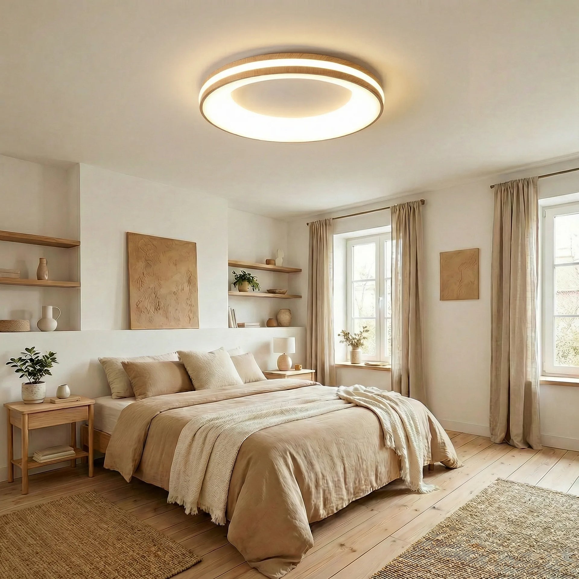 LumoraLicht Moderner Schlichter Kreise-Deckenleuchte