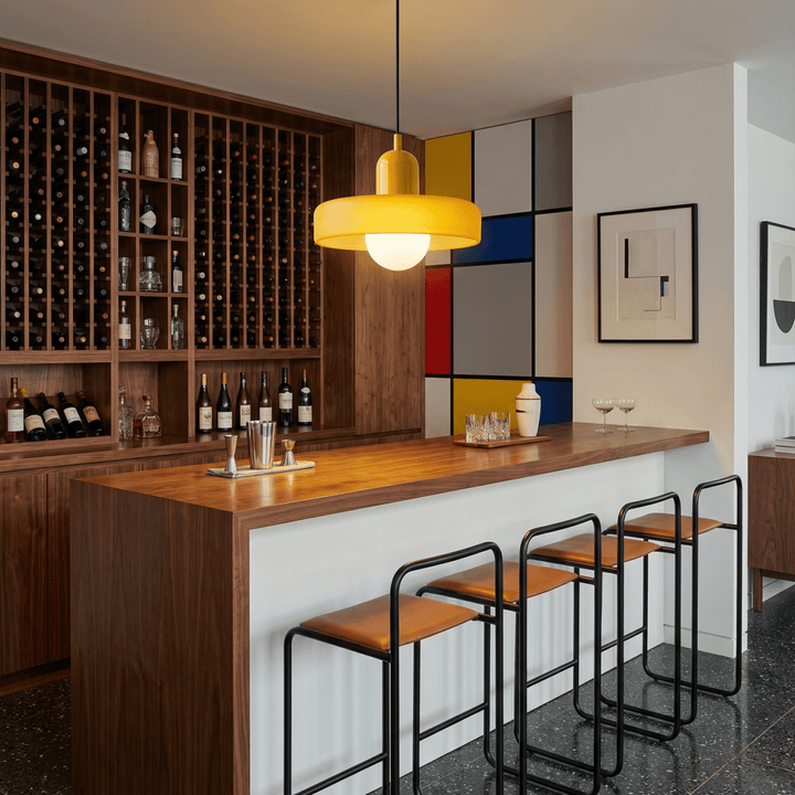 LumoraLicht Moderne Bauhaus Glas LED - Pendelleuchte - LumoraLicht