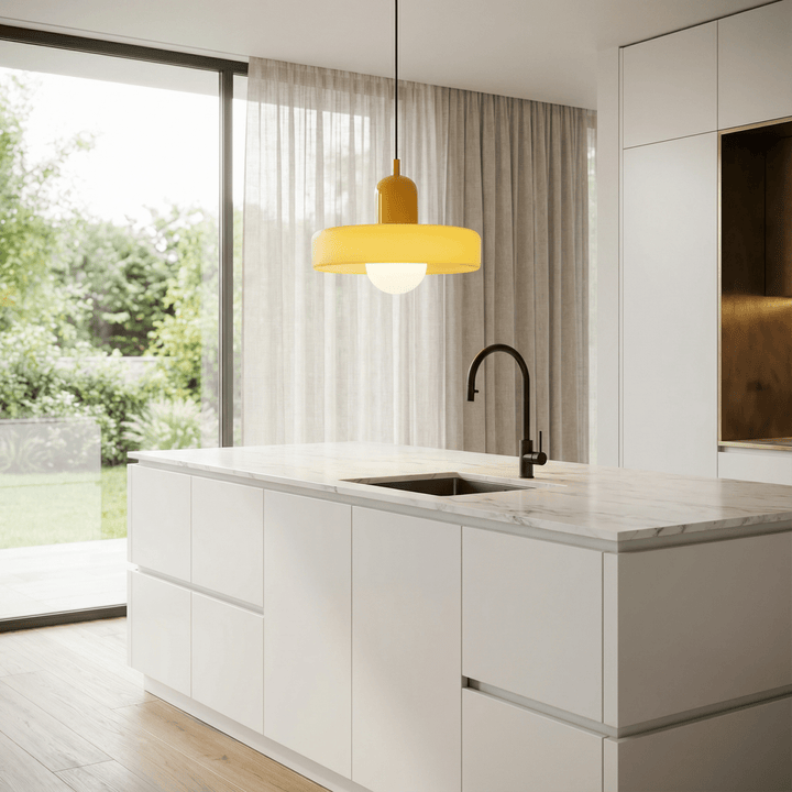 LumoraLicht Moderne Bauhaus Glas LED - Pendelleuchte - LumoraLicht