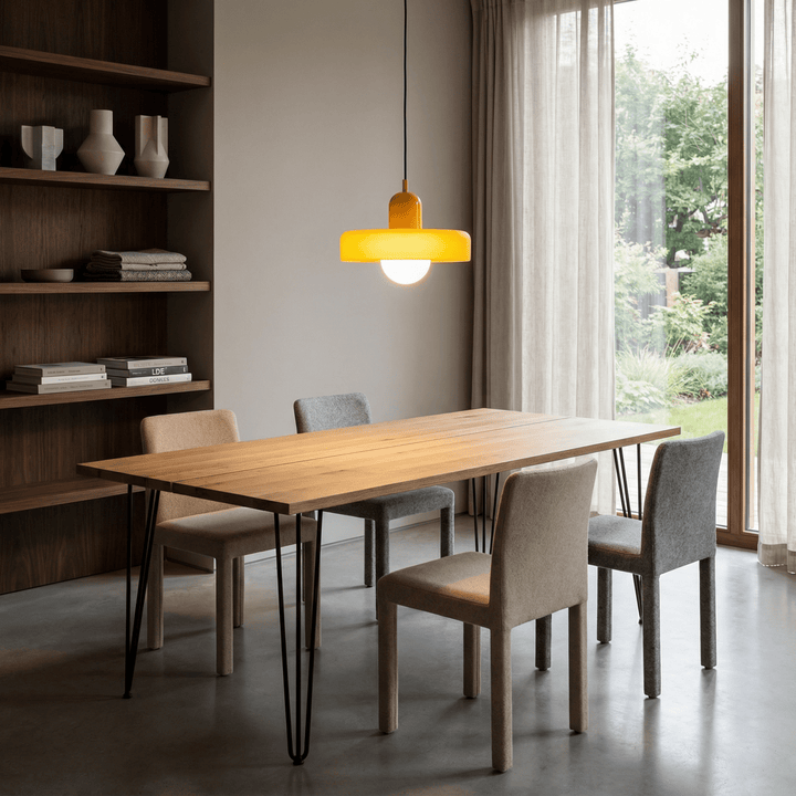 LumoraLicht Moderne Bauhaus Glas LED - Pendelleuchte - LumoraLicht