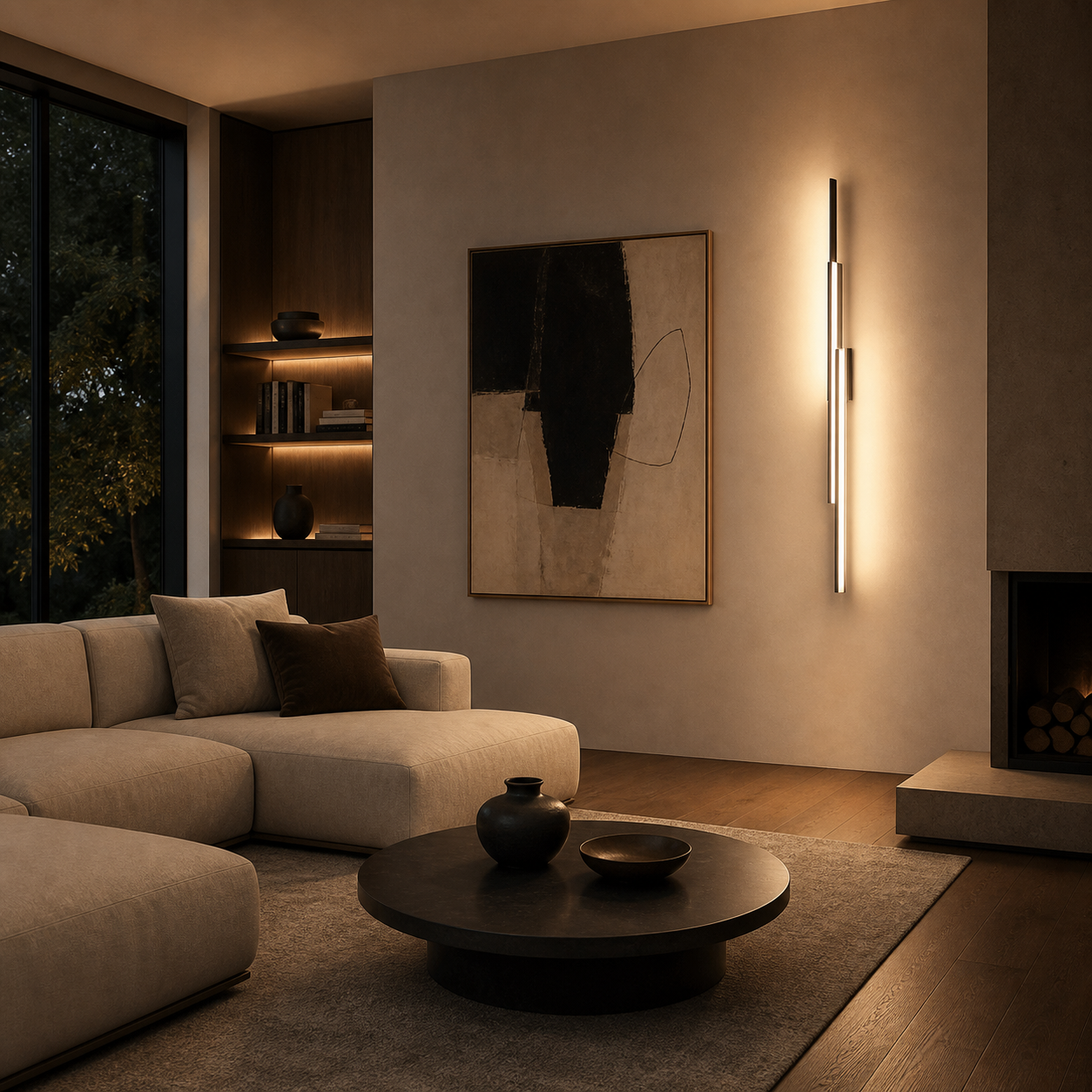 LumoraLicht Moderne Lineare Metall LED Deckenleuchte für Flur, Diele - Deckenlampe stufenlos dimmbar,Metall,schwarz,weiß,länglich
